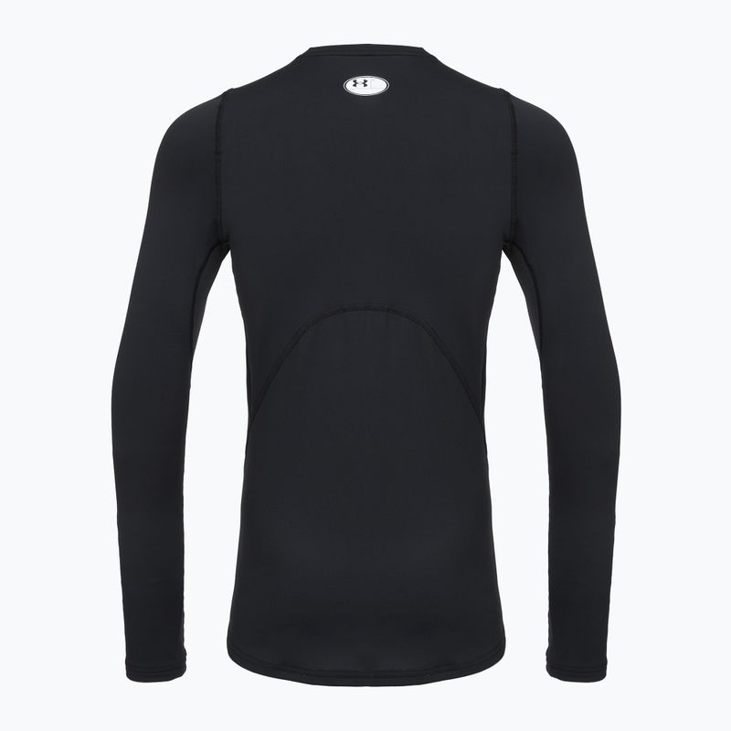 Pánské tréninkové tričko Longsleeve Under Armour CG Armour Fitted Crew black/white 2