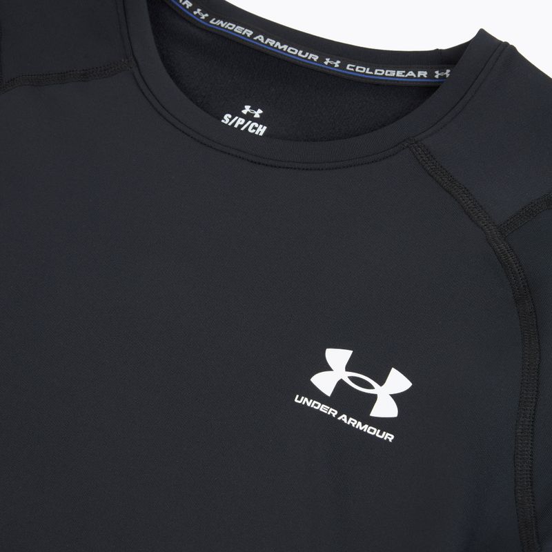 Pánské tréninkové tričko Longsleeve Under Armour CG Armour Fitted Crew black/white 3
