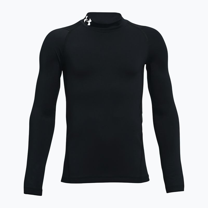 Dětské tréninkové tričko s dlouhým rukávem Under Armour Cg Armour Mock black/white