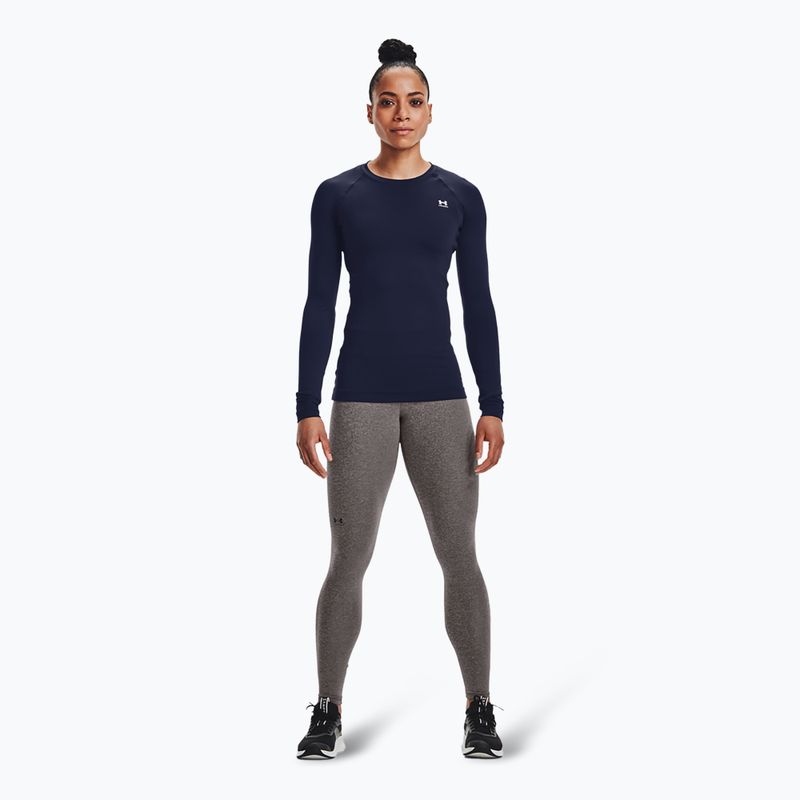 Dámské fitness legíny  Under Armour ColdGear Authentics charcoal light heather/black 2