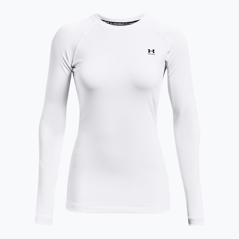 Dámské tričko Longsleeve Under Armour Authentics CG Crew white/black 4