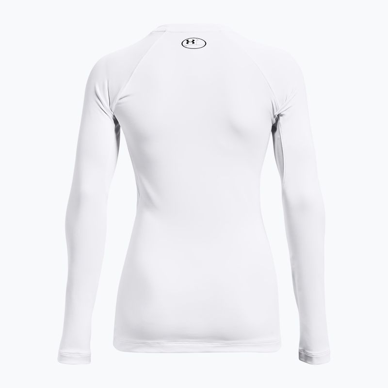 Dámské tričko Longsleeve Under Armour Authentics CG Crew white/black 5