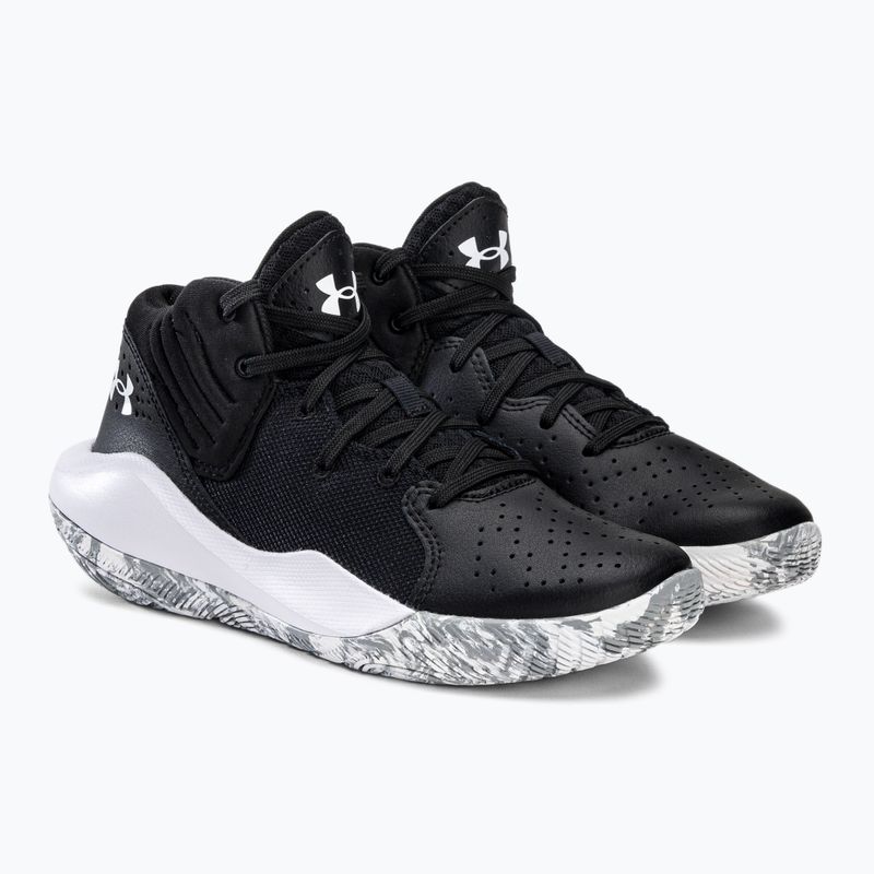 Dětske basketbalové boty Under Armour GS Jet '21 001 černo-bílý UAR-3024794001-001-4.5 5