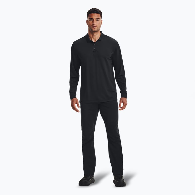 Pánské tričko longsleeve Under Armour Tactical Performance Polo 2.0 black/black 2