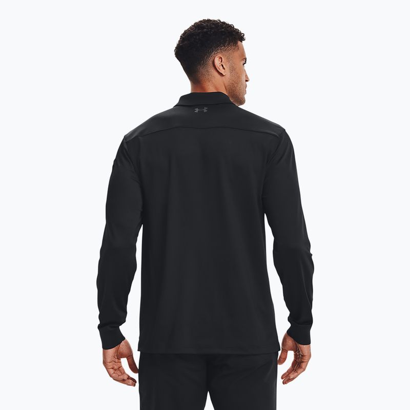 Pánské tričko longsleeve Under Armour Tactical Performance Polo 2.0 black/black 3