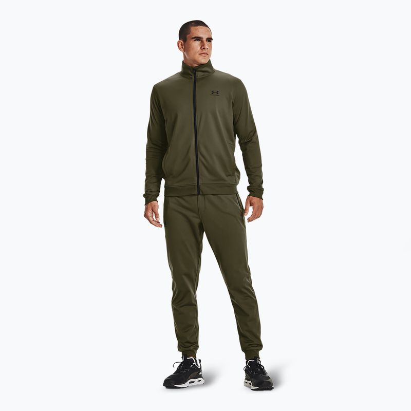 Pánské kalhoty Under Armour Sportstyle Tricot Jogger marine od green / black 2