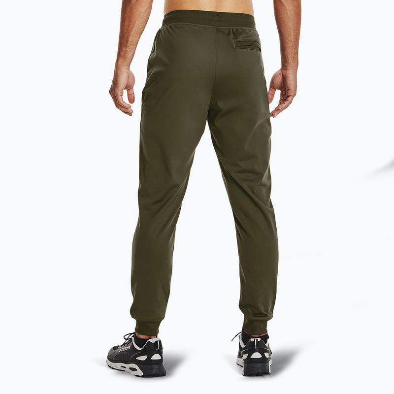 Pánské kalhoty Under Armour Sportstyle Tricot Jogger marine od green / black 3