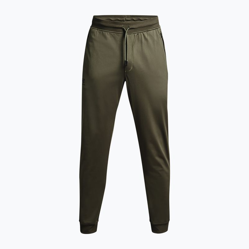 Pánské kalhoty Under Armour Sportstyle Tricot Jogger marine od green / black 5