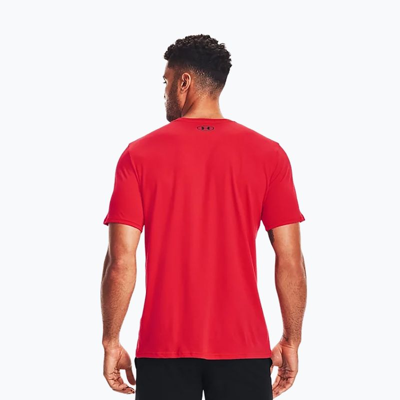Under Armour UA Sportstyle Logo SS pánské tréninkové tričko červená 1329590 4