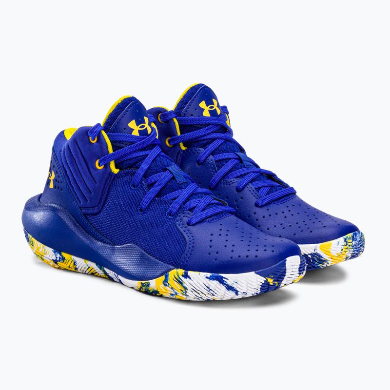 Pánské basketbalové boty Under Armour GS Jet '21 400 modrý-bílý 3024794-400 5