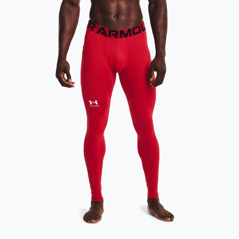 Under Armour pánské legíny Ua Cg Armour Novelty Compression červená/bílá