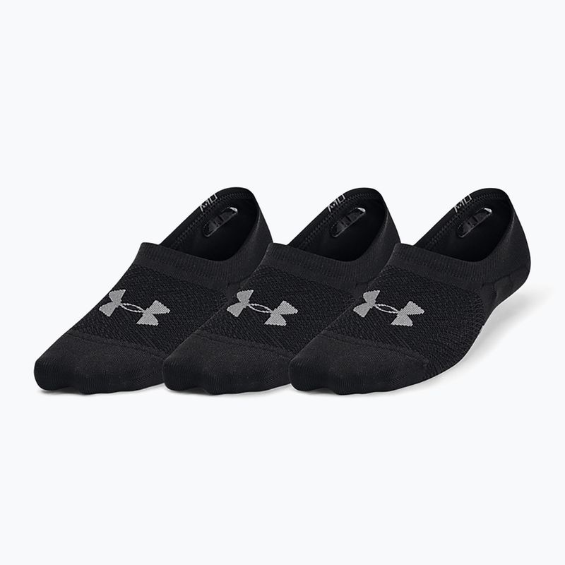 Dámské sportovní ponožky  Under Armour Breathe Lite Ultra Low 3P black/black/pitch gray