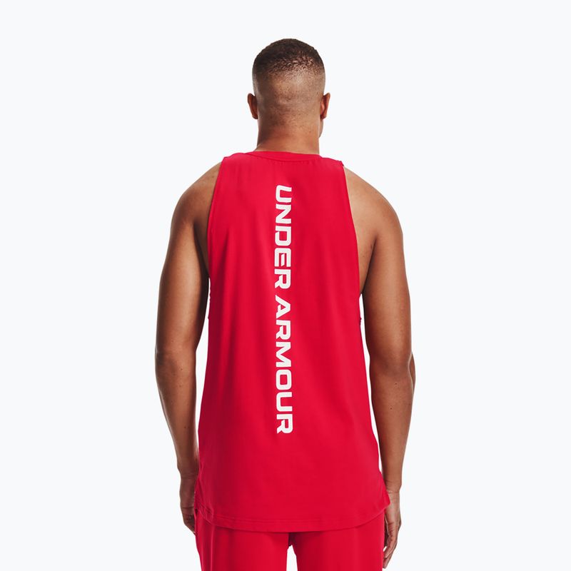 Pánský basketbalový míč Under Armour Baseline Cotton Tank 601 červená 1361901-601-LG 3