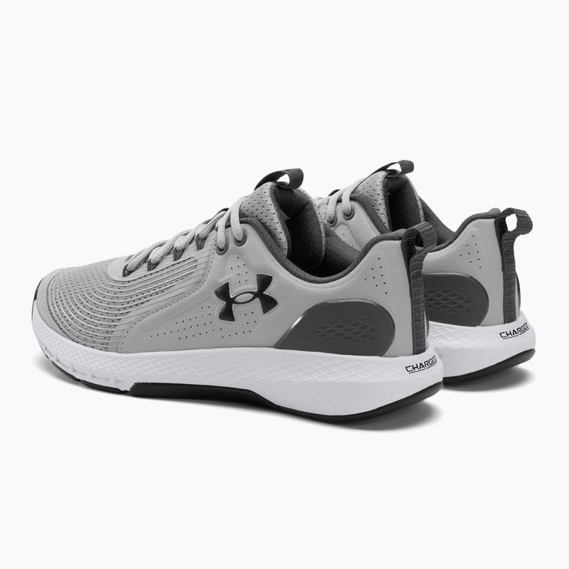 Under Armour Charged Commit Tr 3 mod gray/pitch gray/black pánské tréninkové boty 3