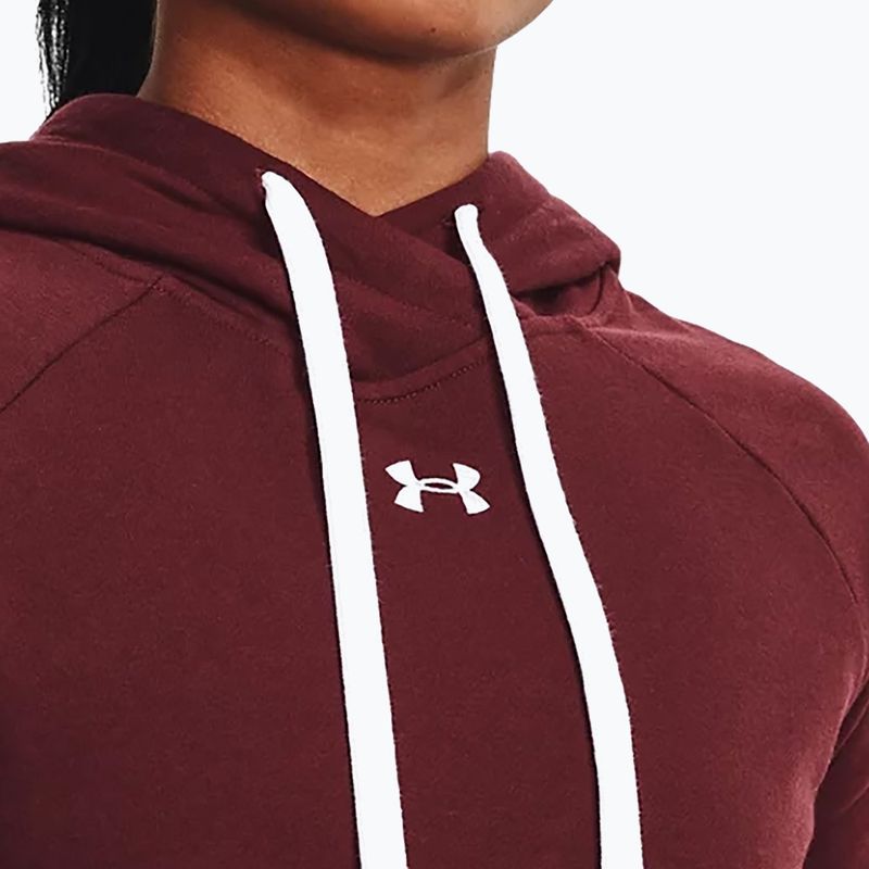 Dámská mikina Under Armour Rival Fleece Hb Hoodie maroon 1356317 4