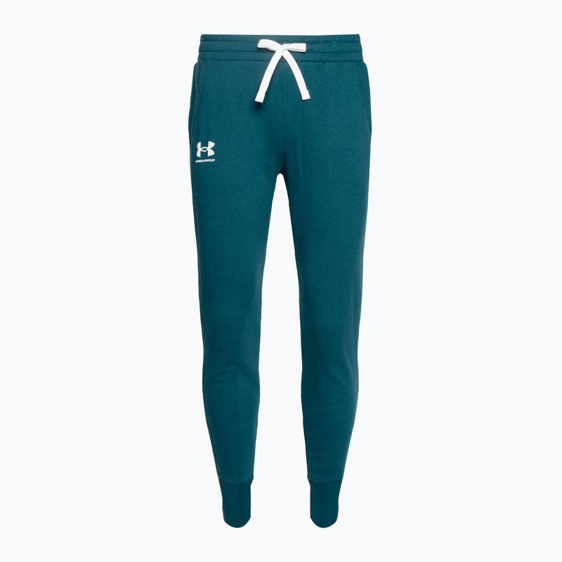 Under Armour pánské tepláky Rival Fleece Joggers 716 green 1356416-716 3