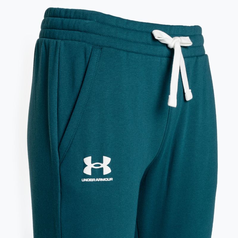 Under Armour pánské tepláky Rival Fleece Joggers 716 green 1356416-716 5