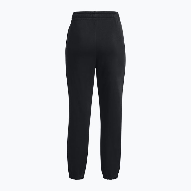 Dámské sportovní kalhoty  Under Armour Essential Fleece Joggers black/white 6