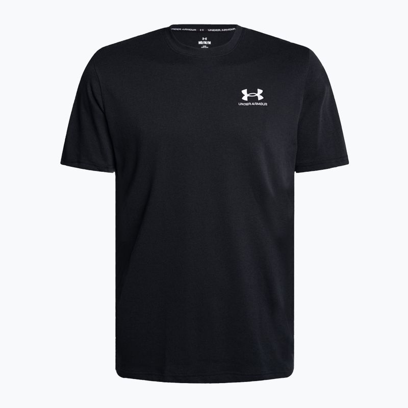 Pánské tričko Under Armour Logo Emb Heavyweight černá/bílá 5