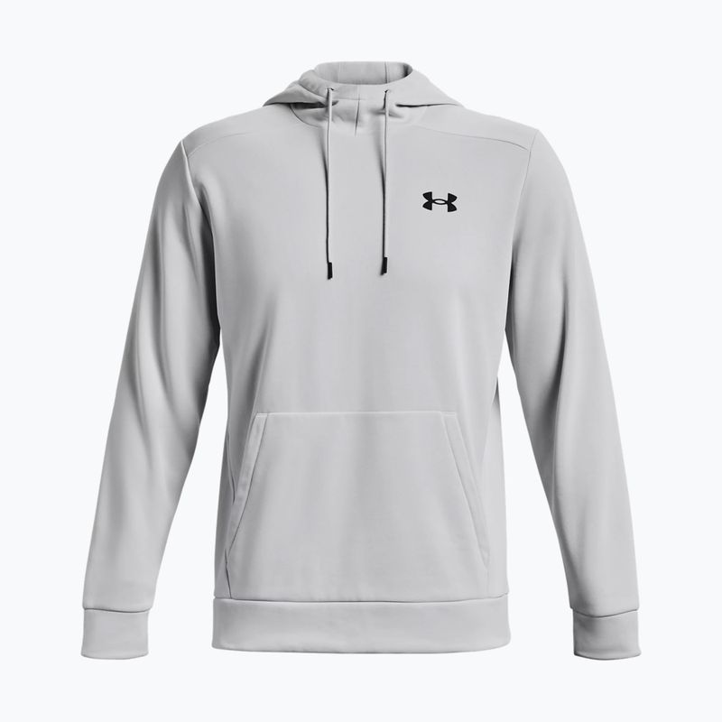 Pánská tréninková mikina Under Armour Armour Fleece Hoodie šedá 1373353-014