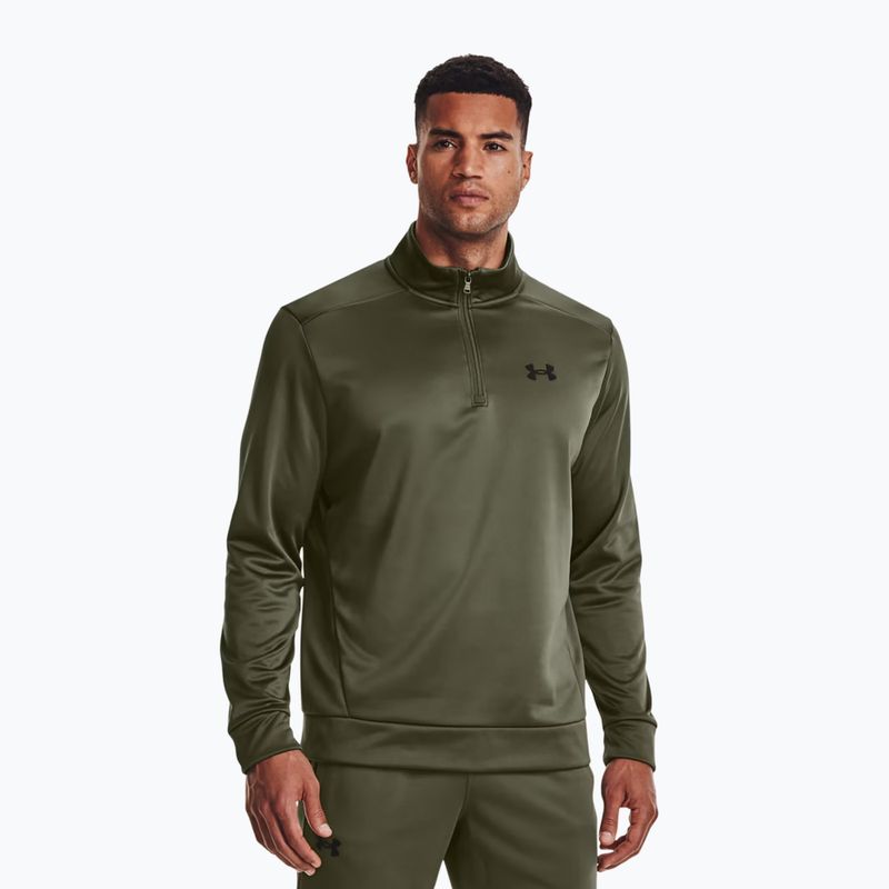 Under Armour Armour Fleece 1/4 Zip zelená pánská tréninková mikina 1373358