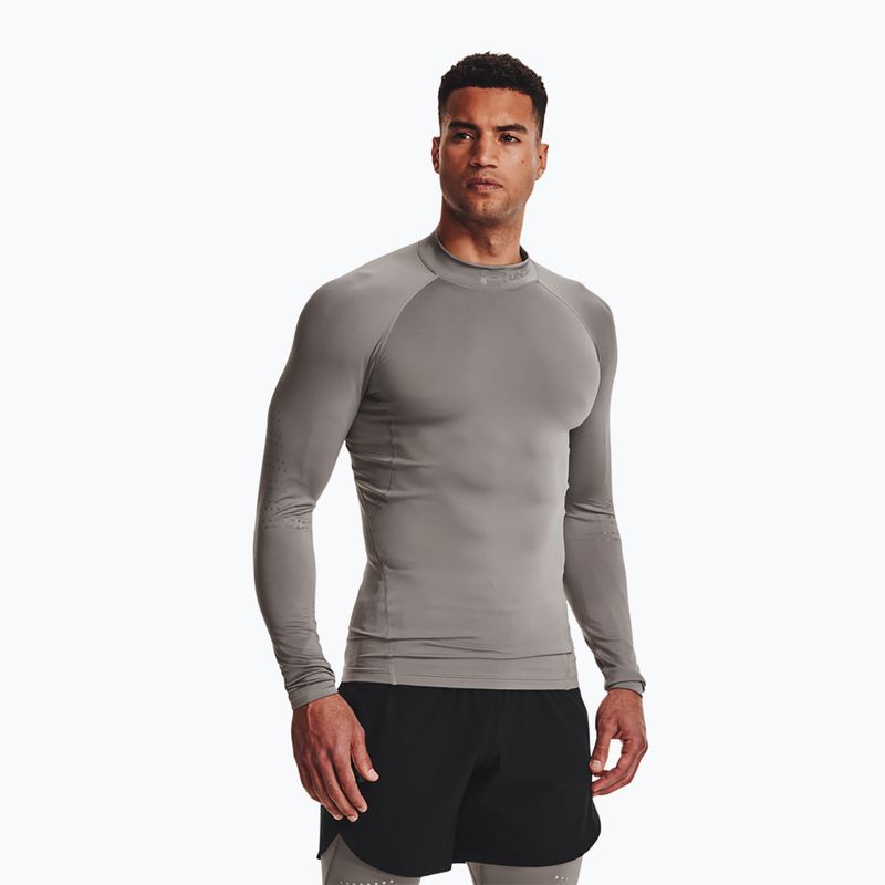 Under Armour pánské tričko s dlouhým rukávem Ua Cg Armour Novelty Mock grey 1373828-294