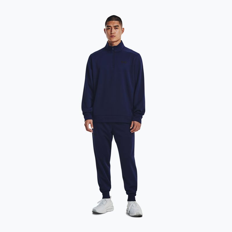 Pánská mikina   Under Armour Armour Fleece 1/4 Zip midnight navy/black 2