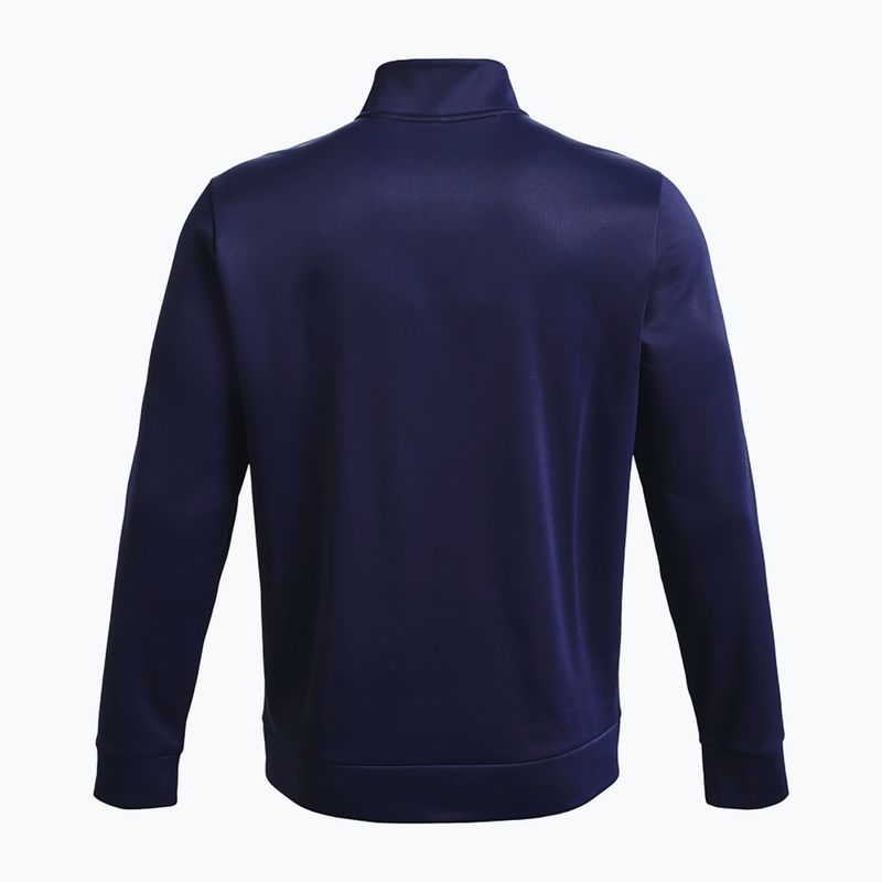 Pánská mikina   Under Armour Armour Fleece 1/4 Zip midnight navy/black 5