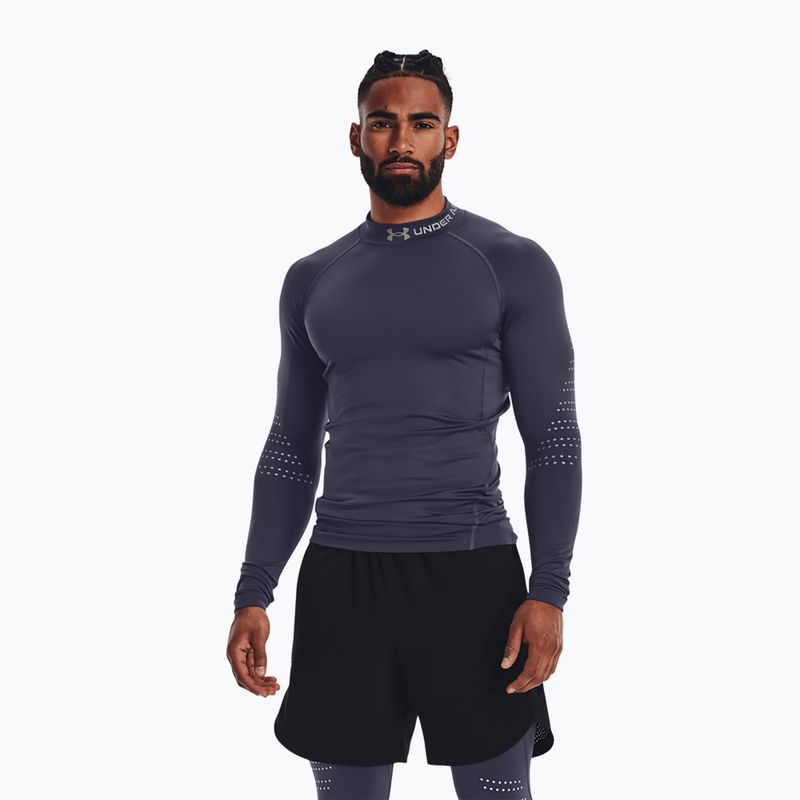 Under Armour pánské tričko s dlouhým rukávem Ua Cg Armour Novelty Mock grey 1373828-558