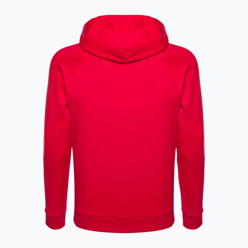 Pánská mikina Under Armour Rival Fleece Big Logo Hd s kapucí červená 1357093 6