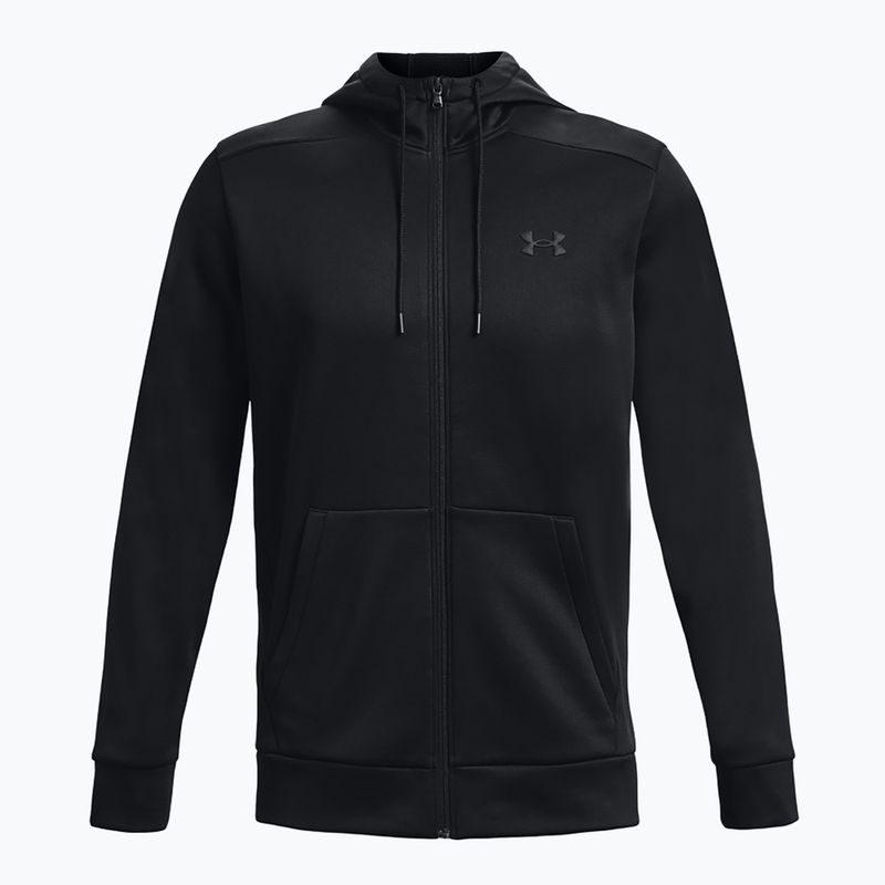 Pánská mikina Under Armour Fleece FZ Hoodie black/black 5