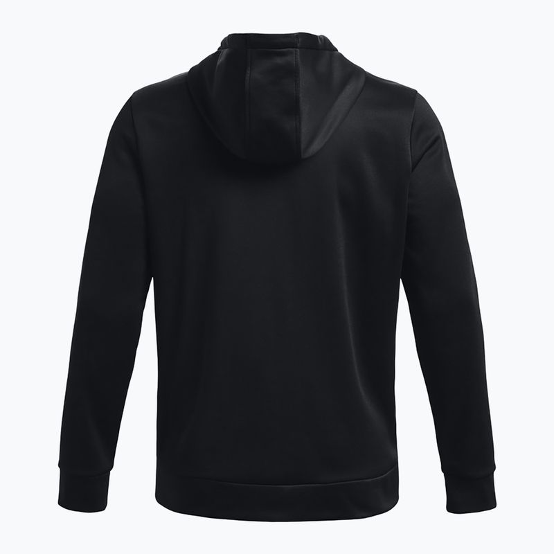 Pánská mikina Under Armour Fleece FZ Hoodie black/black 6
