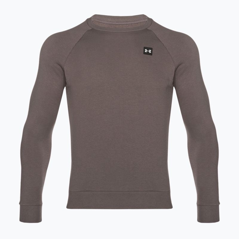Pánská mikina Under Armour Rival Fleece Crew brown 5
