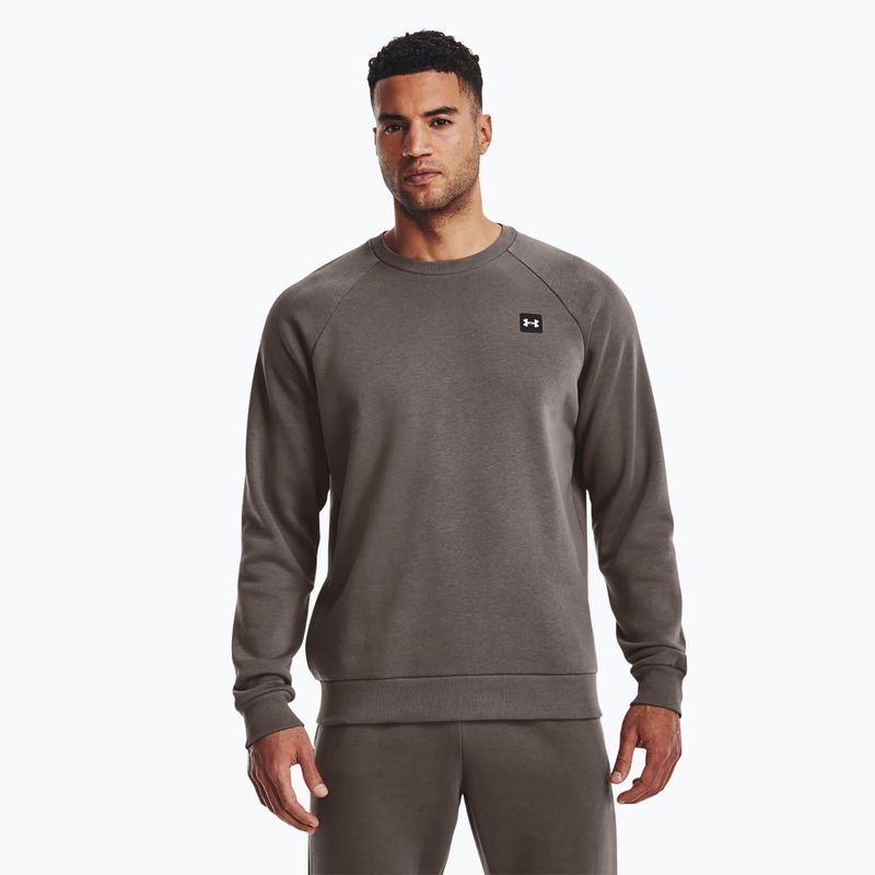 Pánská mikina Under Armour Rival Fleece Crew brown