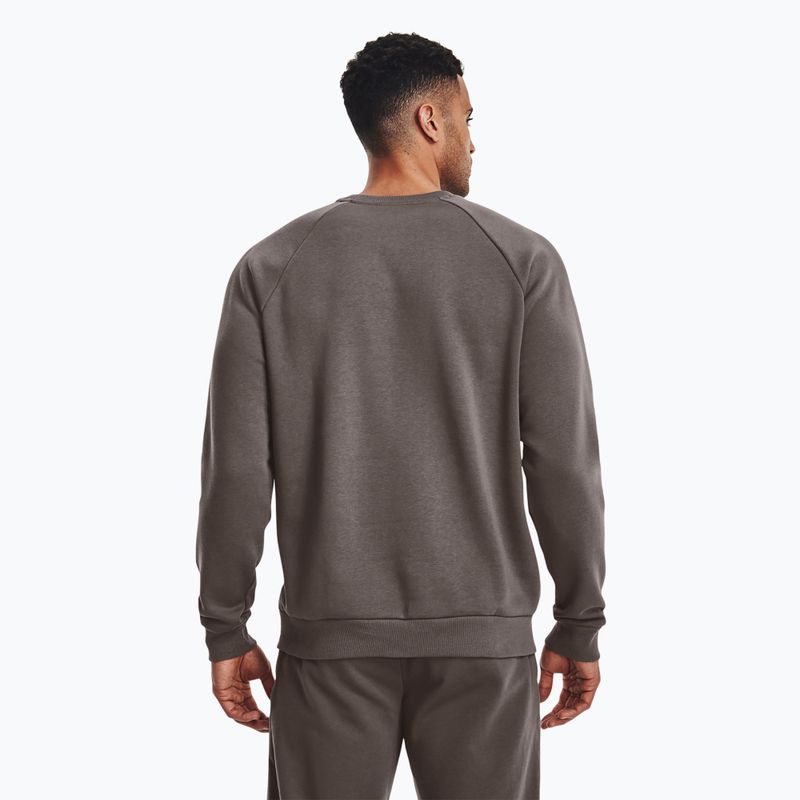 Pánská mikina Under Armour Rival Fleece Crew brown 3