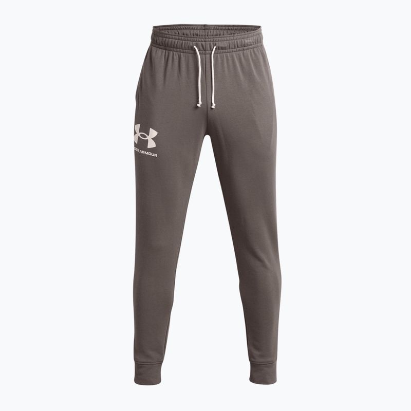 Under Armour pánské tepláky Ua Rival Terry Jogger 176 šedá 1361642-176