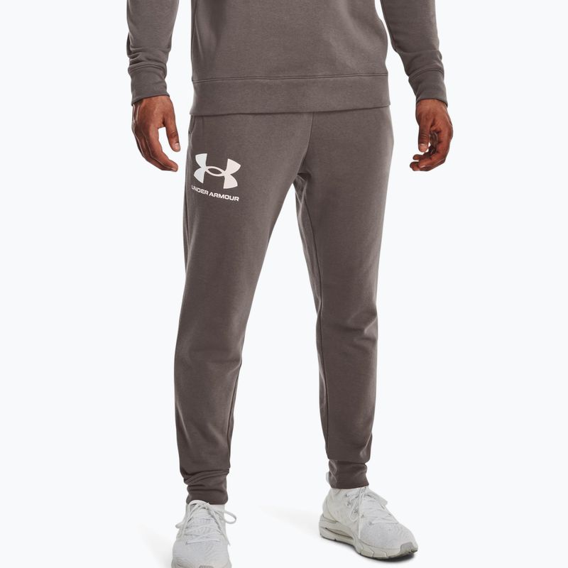 Under Armour pánské tepláky Ua Rival Terry Jogger 176 šedá 1361642-176 3