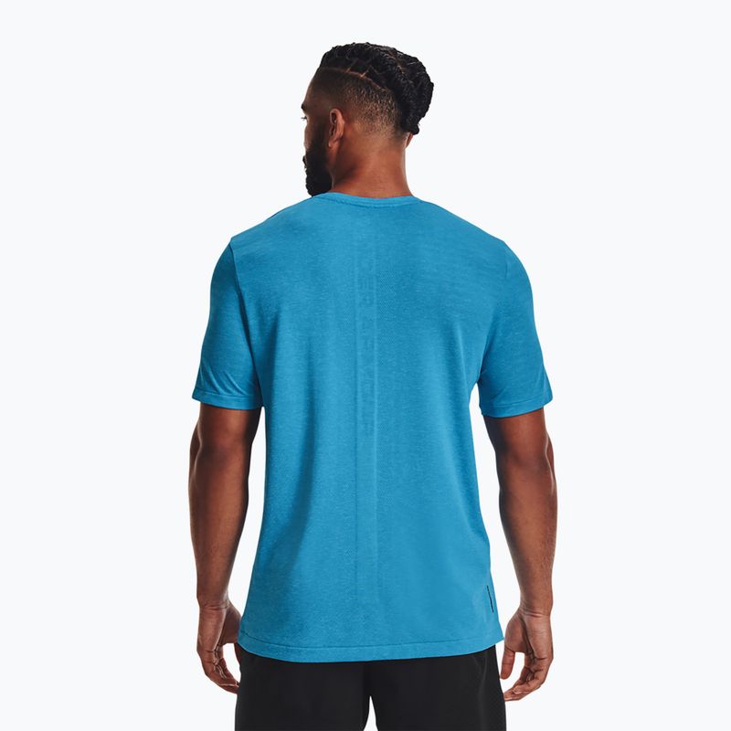 Under Armour pánské tréninkové tričko UA Rush Seamless Geosport SS blue 1370441 2