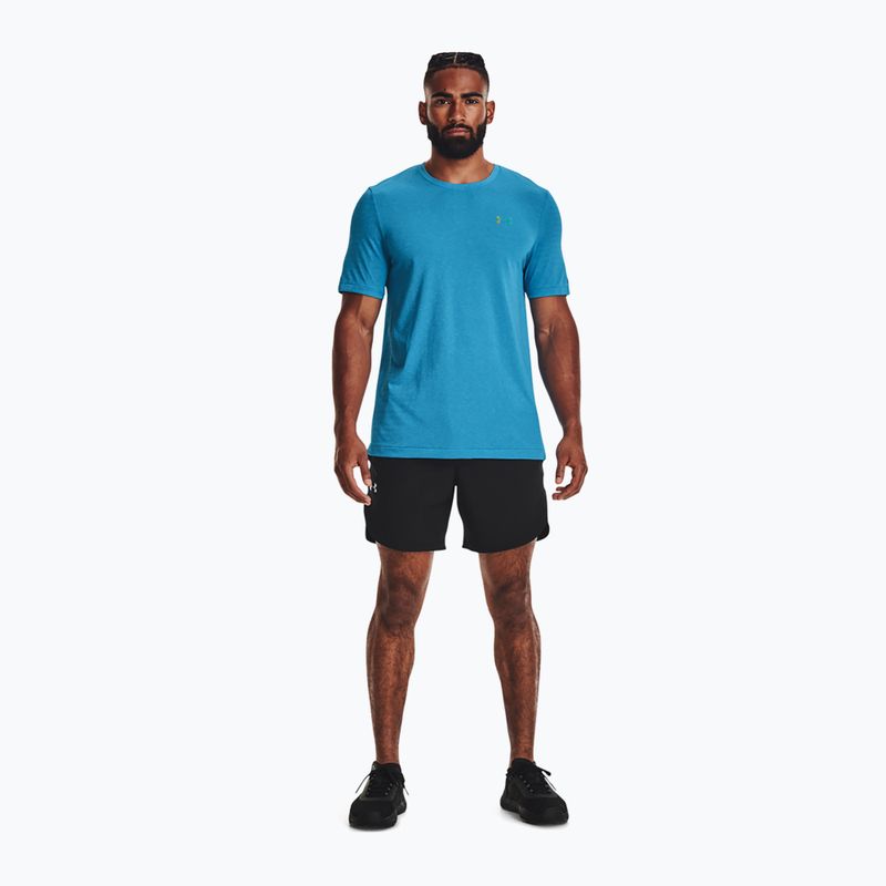Under Armour pánské tréninkové tričko UA Rush Seamless Geosport SS blue 1370441 3