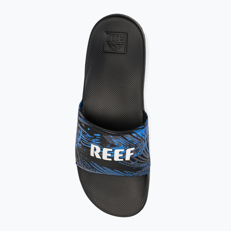 Pánské žabky Reef One Slide černo-modrýe CJ0612 6