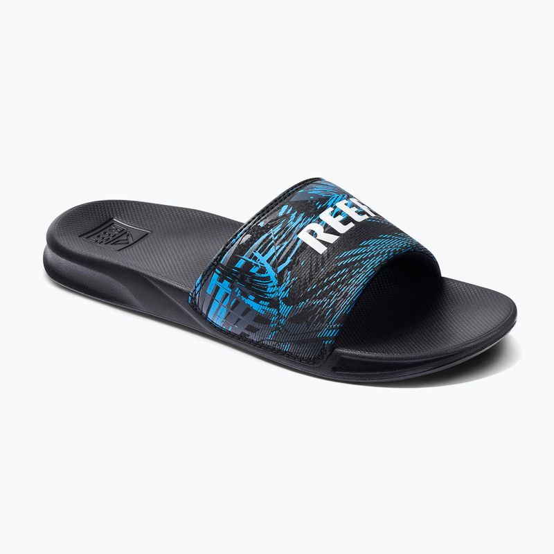 Pánské žabky Reef One Slide černo-modrýe CJ0612 9