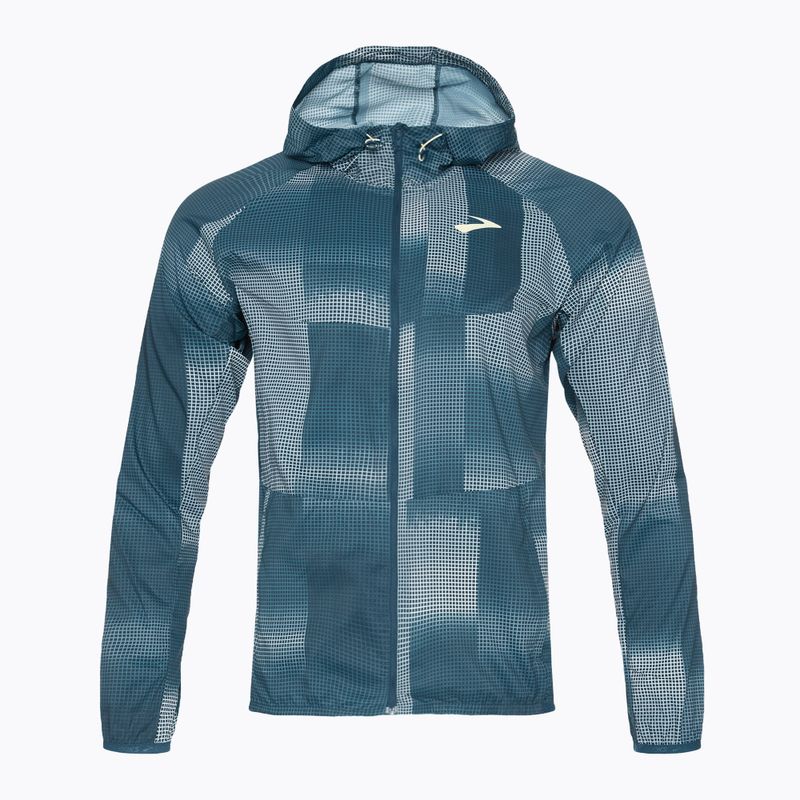 Pánská běžecká bunda Brooks Canopy indigo rush/altitude print