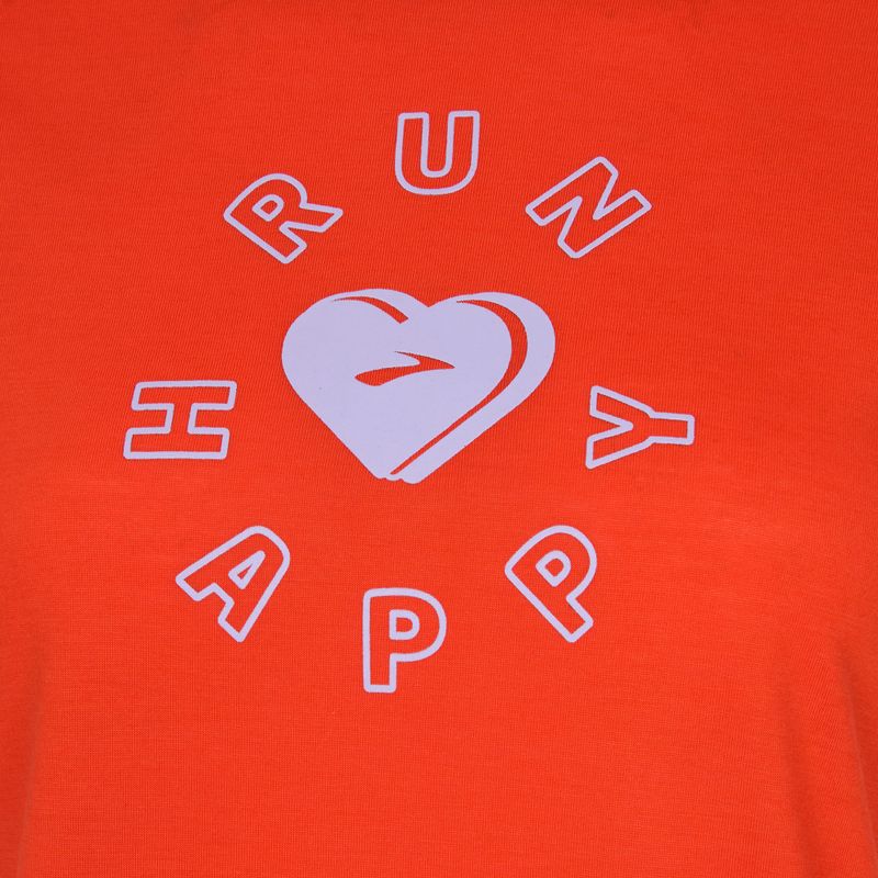 Dámské běžecké tričko Brooks Distance Graphic jamberry/love run 3