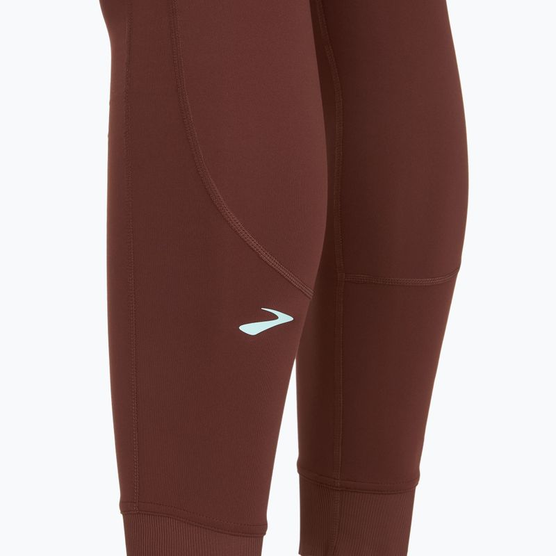 Dámské běžecké legíny Brooks Momentum Thermal Tight raisin 3