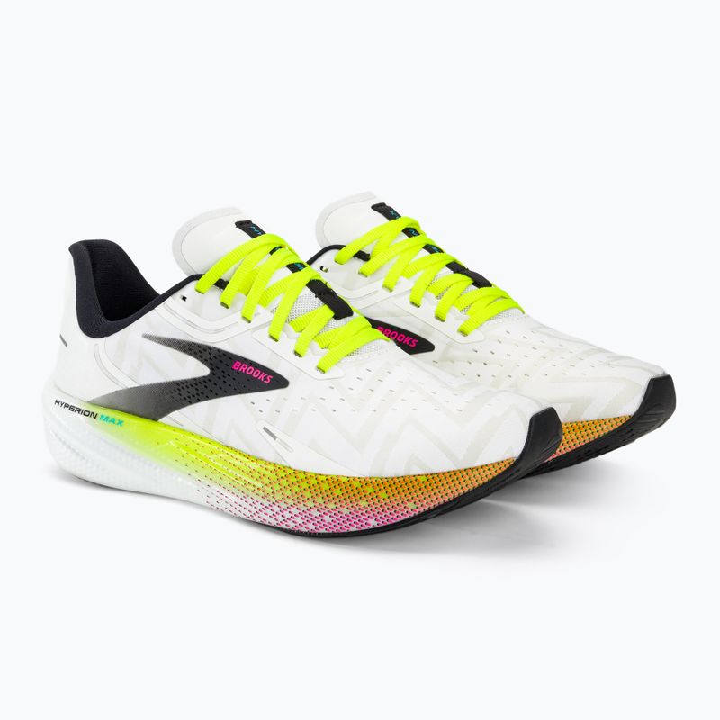 Pánské běžecké boty   Brooks Hyperion Max white/black/nightlife 4