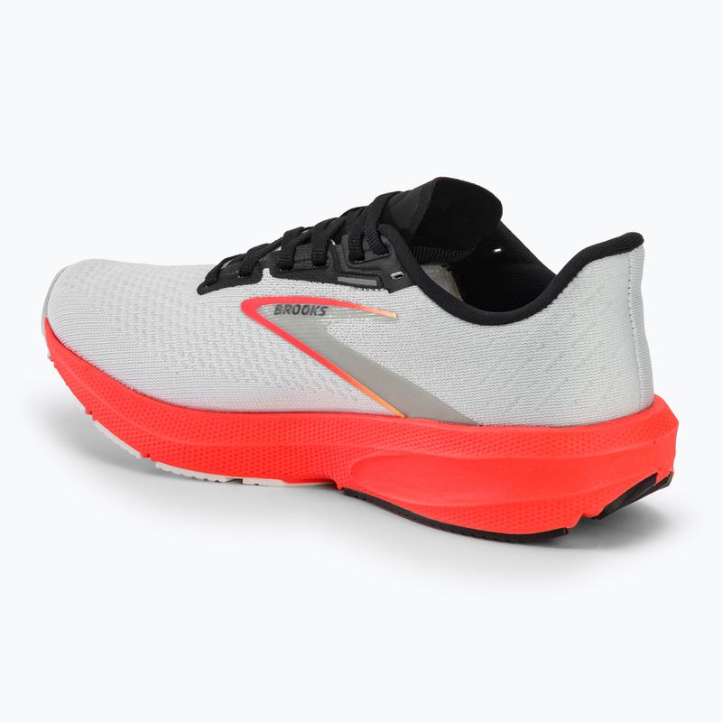 Pánské běžecké boty  Brooks Launch 10 white/black/fiery coral 3