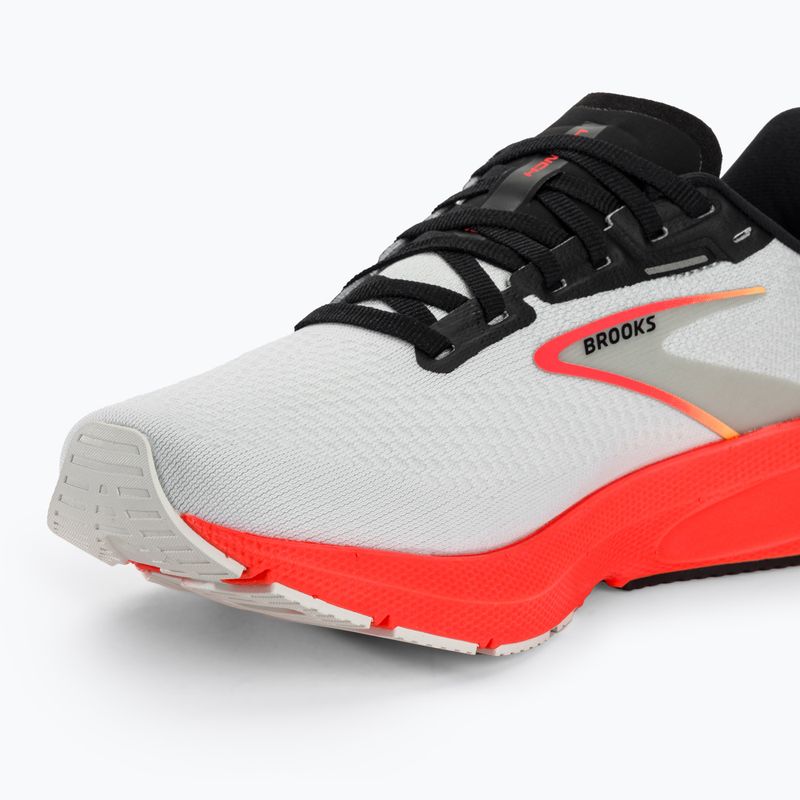 Pánské běžecké boty  Brooks Launch 10 white/black/fiery coral 7