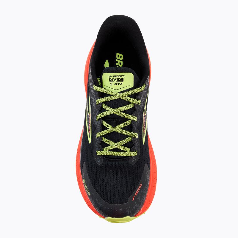 Brooks Divide 5 GTX pánské běžecké boty black/cherry/lime 5