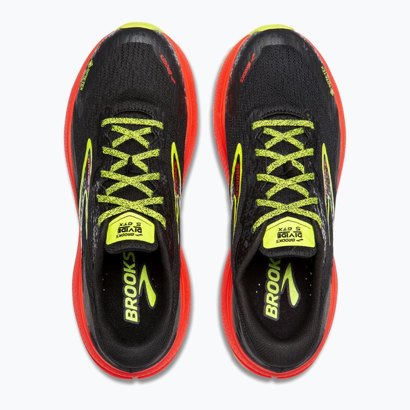 Brooks Divide 5 GTX pánské běžecké boty black/cherry/lime 14