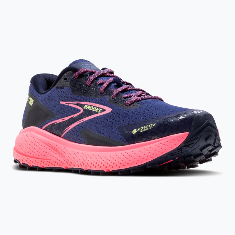 Brooks Divide 5 GTX dámské běžecké boty grey blue/pink/lime 8